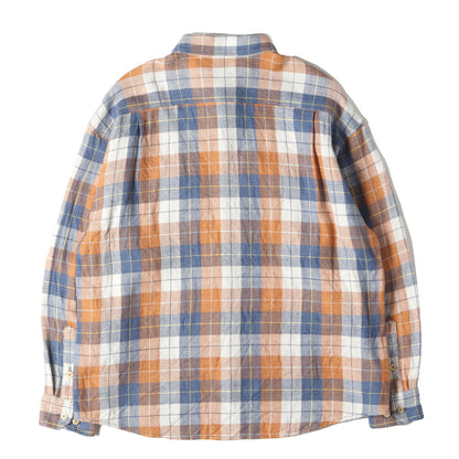 24AW ウール/リネン ヘビー チェック シャツ(LUMBER CHECK L/S)