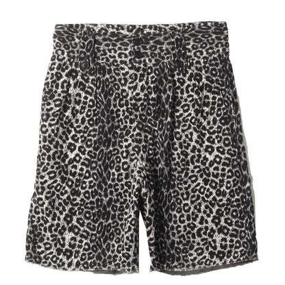 23SS レオパード柄 コーデュロイ ショーツ(CORONEL SHORTS LEOPARD)
