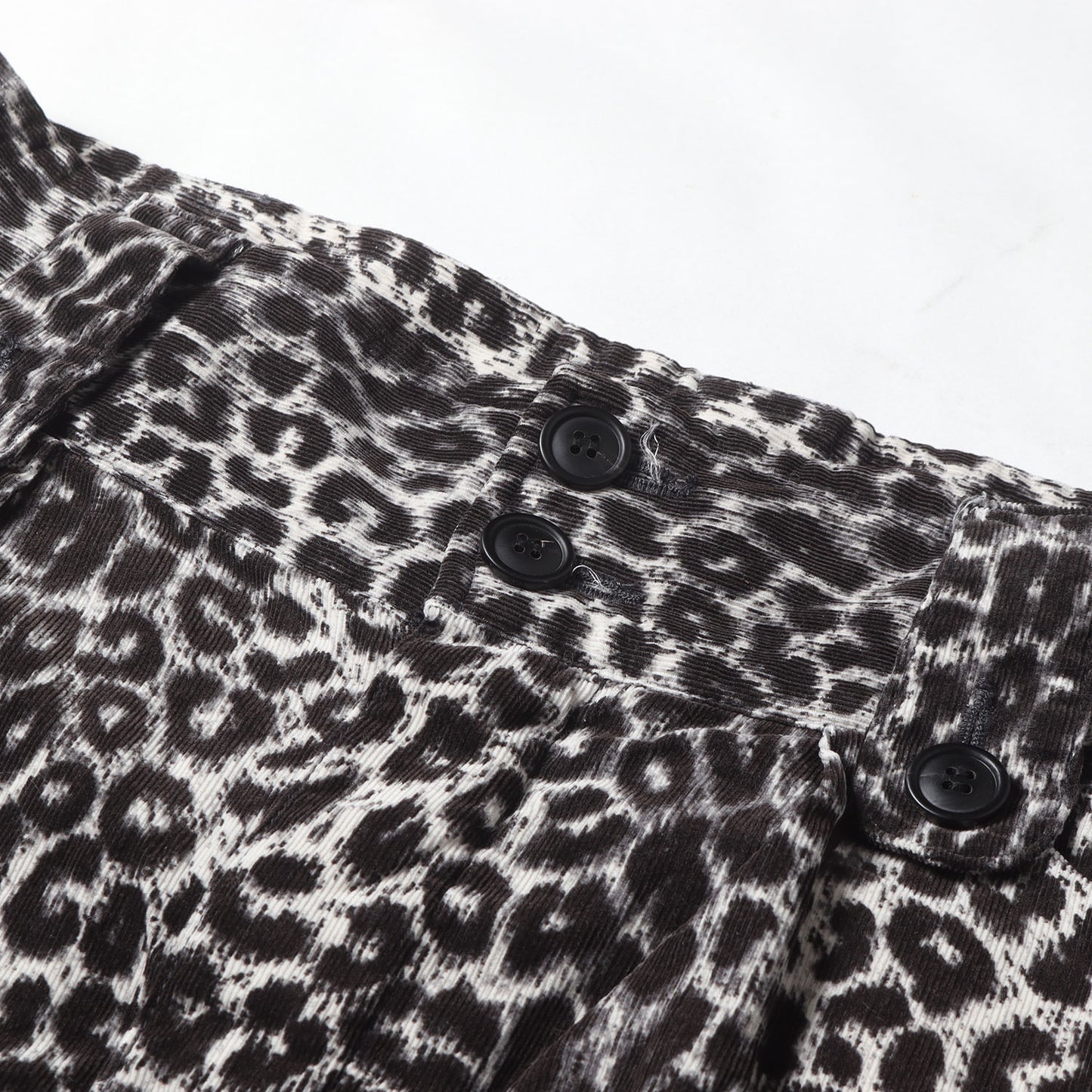 23SS レオパード柄 コーデュロイ ショーツ(CORONEL SHORTS LEOPARD)