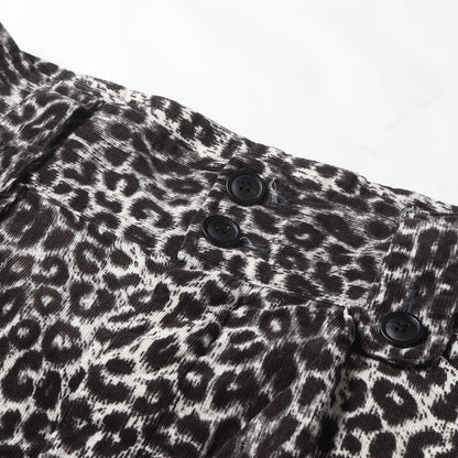 23SS レオパード柄 コーデュロイ ショーツ(CORONEL SHORTS LEOPARD)