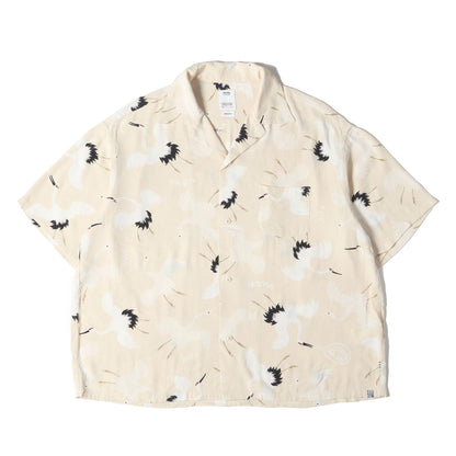23SS 鶴 和柄 レーヨン アロハシャツ(CROSBY SHIRT S/S HIKAKU)