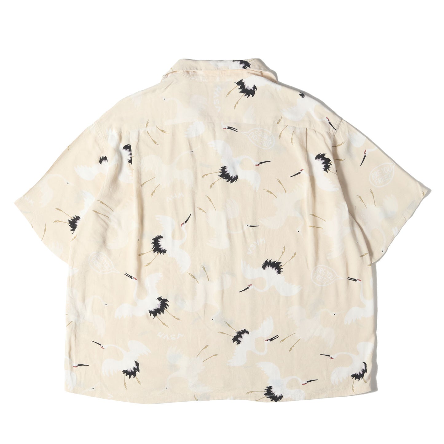 23SS 鶴 和柄 レーヨン アロハシャツ(CROSBY SHIRT S/S HIKAKU)