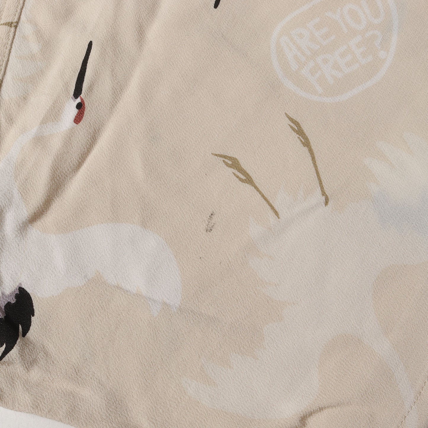 23SS 鶴 和柄 レーヨン アロハシャツ(CROSBY SHIRT S/S HIKAKU)