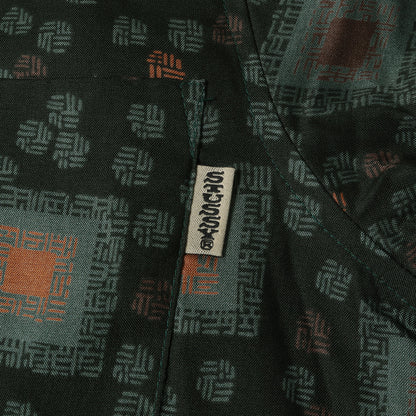 90s OLD STUSSY 王冠 白タグ 和柄 レーヨン アロハシャツ(USA製 / デッドストック)