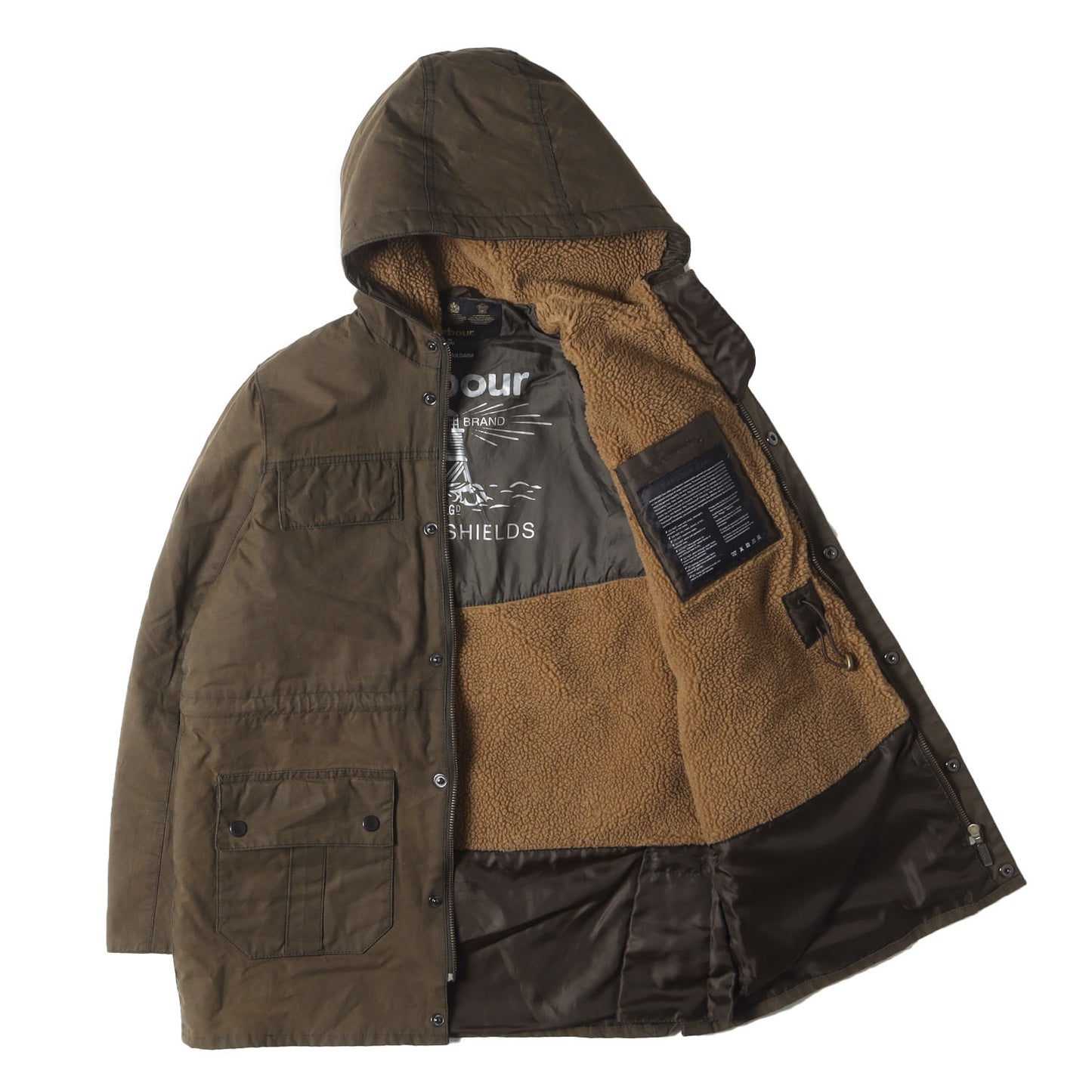 裏ボア付き ダーハム ワックスドコットン フーデッドジャケット (DURHAM JACKET)