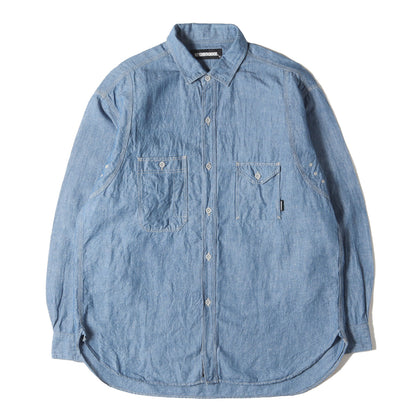 22SS コットン/リネン シャンブレー ワークシャツ(CHAMBRAY CL-SHIRT LS)