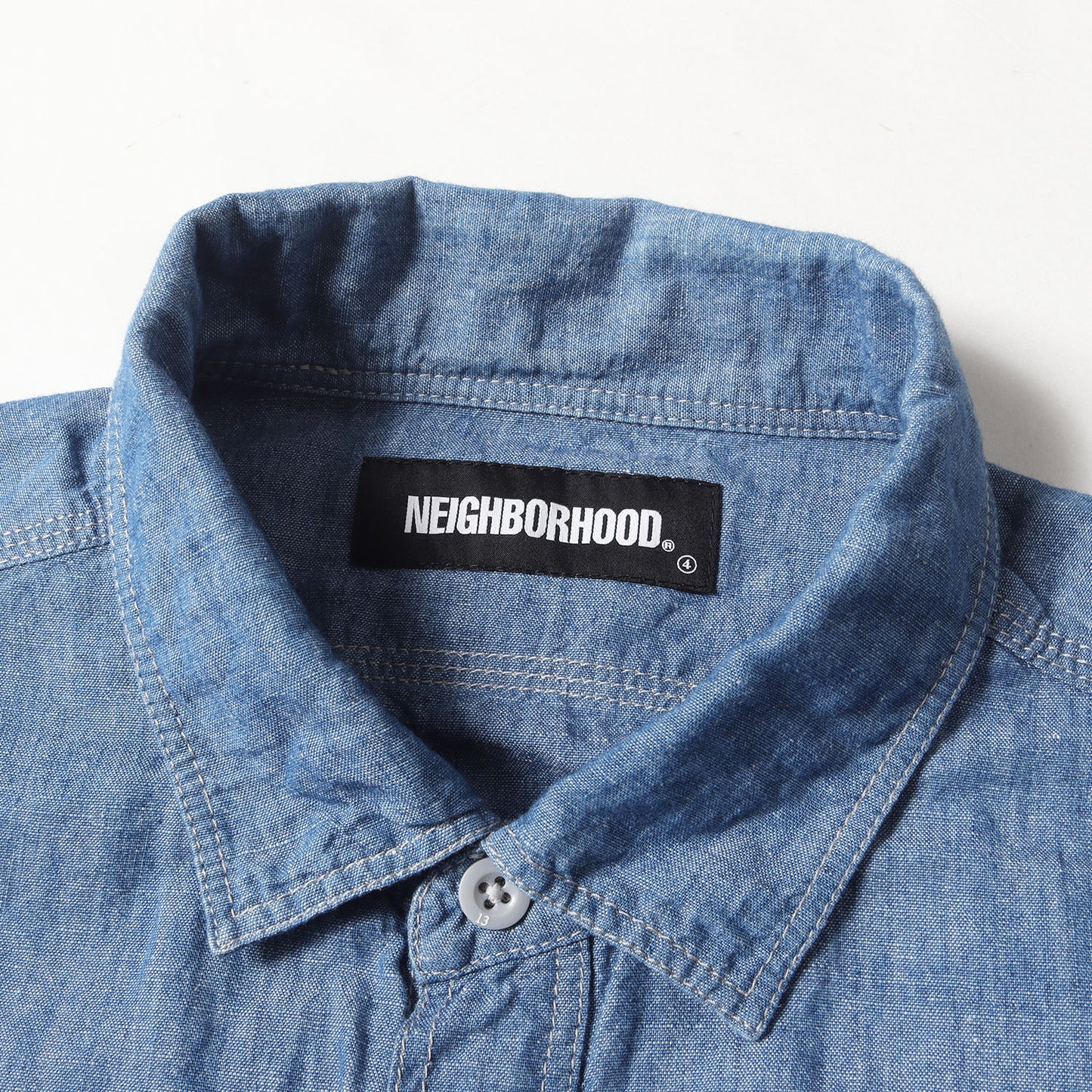 22SS コットン/リネン シャンブレー ワークシャツ(CHAMBRAY CL-SHIRT LS)