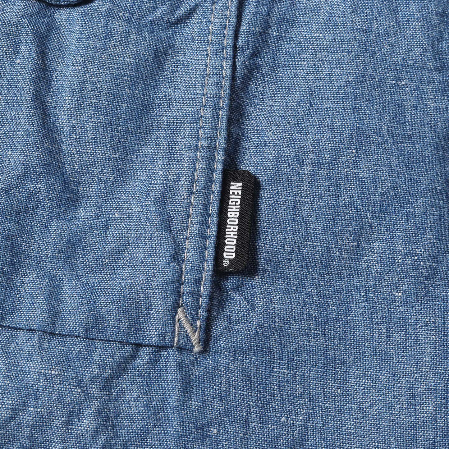 22SS コットン/リネン シャンブレー ワークシャツ(CHAMBRAY CL-SHIRT LS)