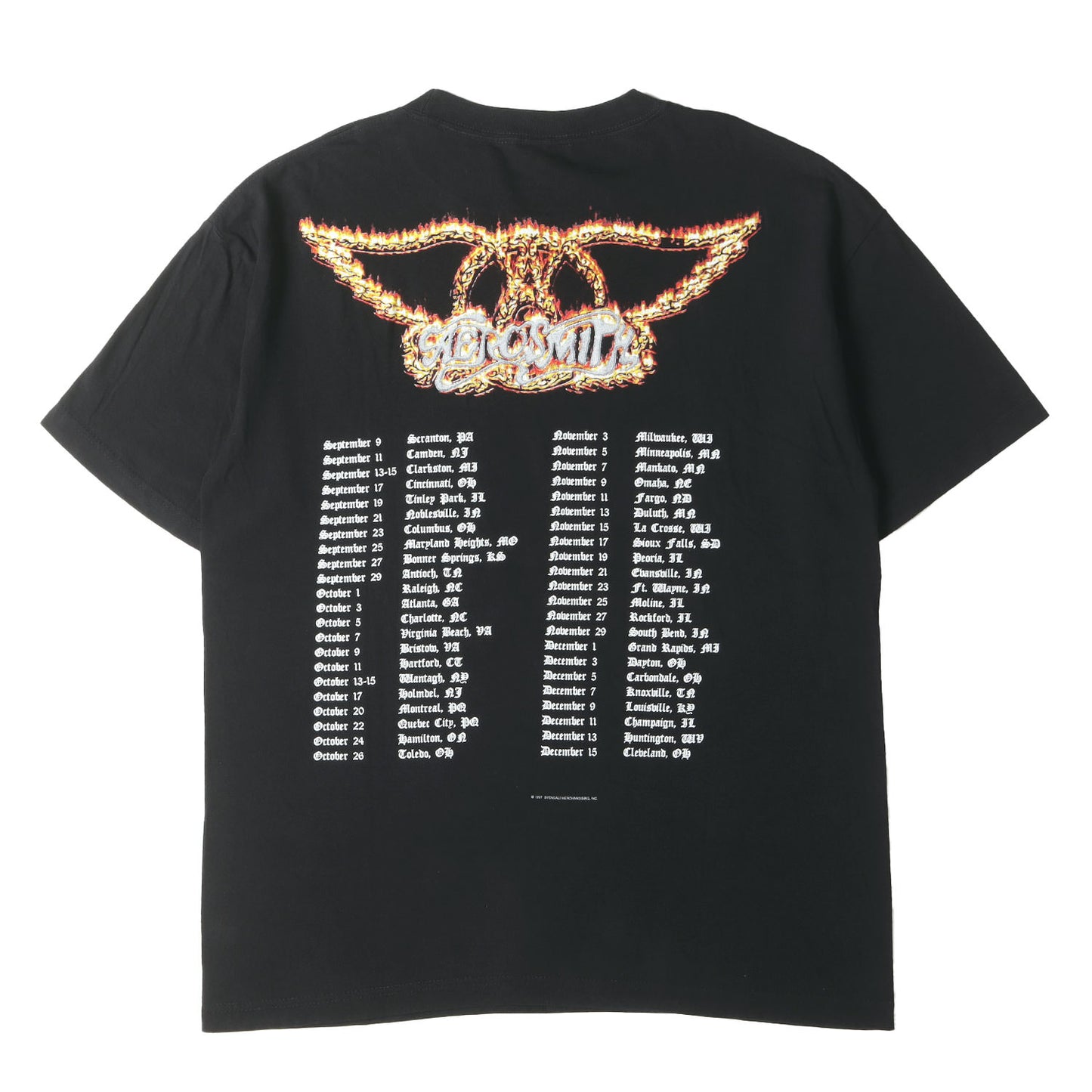 90s Aerosmith Nine Lives WORLD TOUR Tシャツ(giantボディ)