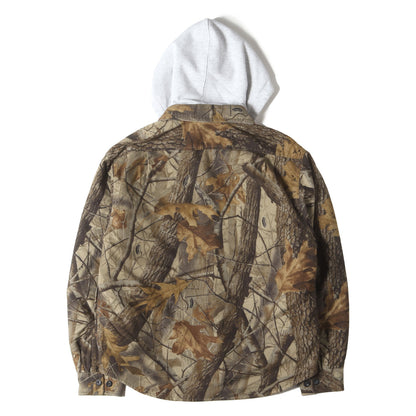 25SS フード付き 裏地キルティング ツリーカモ フランネルシャツ(Quilted Lined Hooded Flannel Shirt)