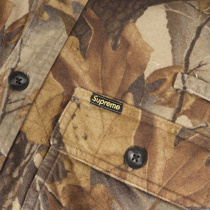 25SS フード付き 裏地キルティング ツリーカモ フランネルシャツ(Quilted Lined Hooded Flannel Shirt)