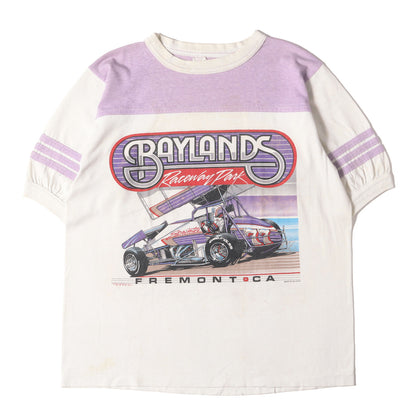 80s 企業物 BAYLANDS RACEWAY PARK フットボール Tシャツ(ANDYS tee-shirtsボディ / USA製)