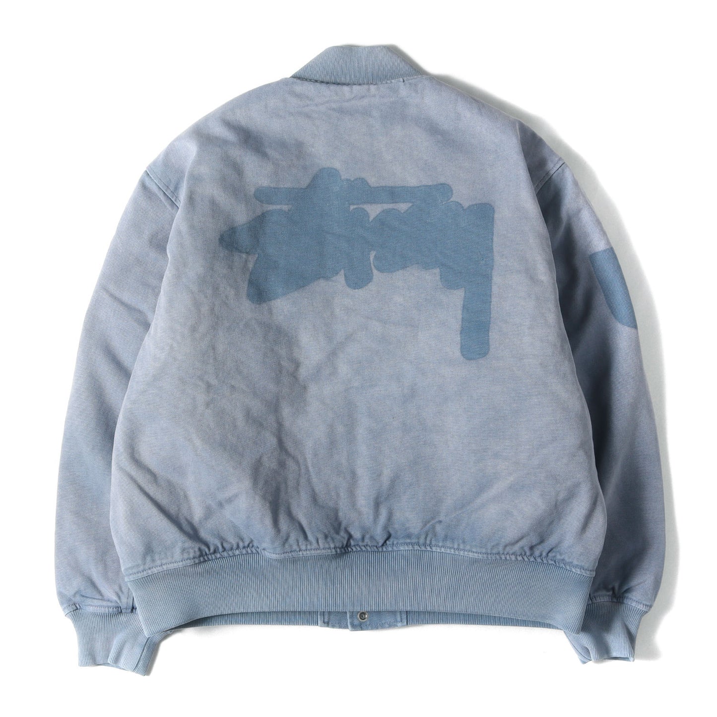 24AW ガーメントダイ加工 キャンバス バーシティジャケット / スタジャン(Ghost Logo Canvas Varsity)