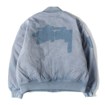 24AW ガーメントダイ加工 キャンバス バーシティジャケット / スタジャン(Ghost Logo Canvas Varsity)
