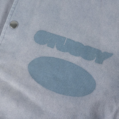 24AW ガーメントダイ加工 キャンバス バーシティジャケット / スタジャン(Ghost Logo Canvas Varsity)