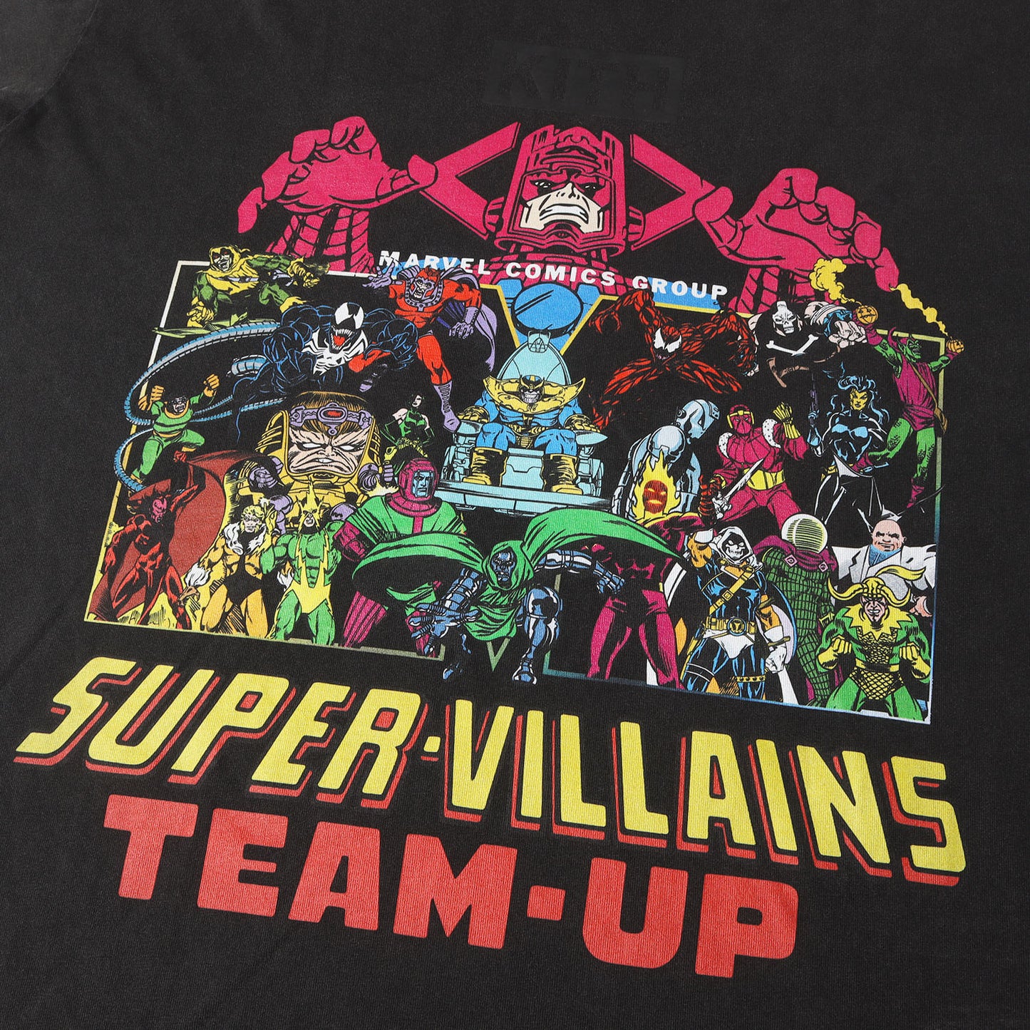 24SS ×MARVEL ヴィンテージ加工 ヴィラン オールスター Tシャツ(Team Up Vintage Tee)