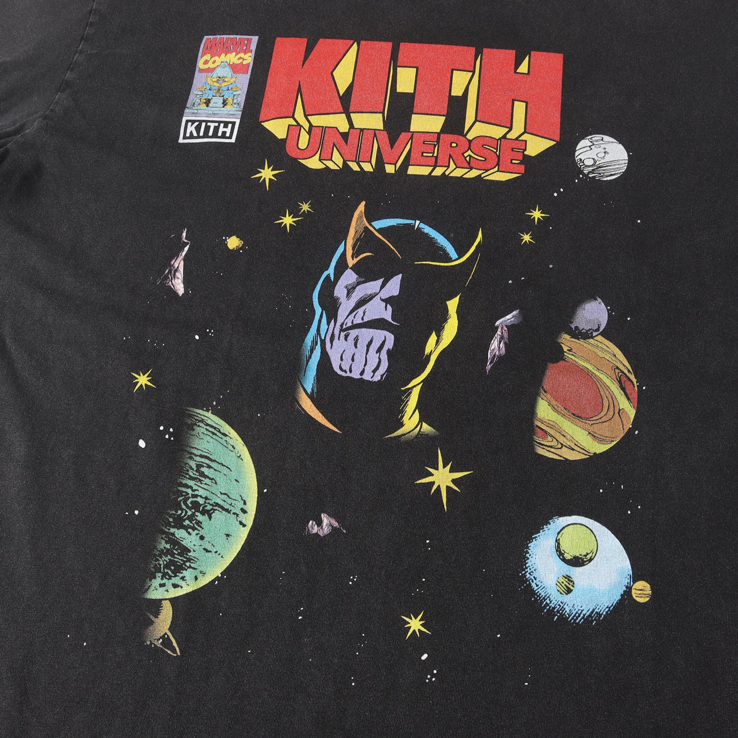 24SS ×MARVEL ヴィンテージ加工 Tシャツ(Universe Graphic Vintage Tee)