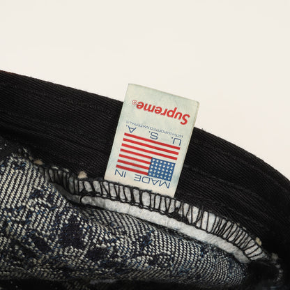 25SS バンダナ柄 ジャガード デニム BOXロゴ キャンプキャップ(Bandana Jacquard Denim Camp Cap)