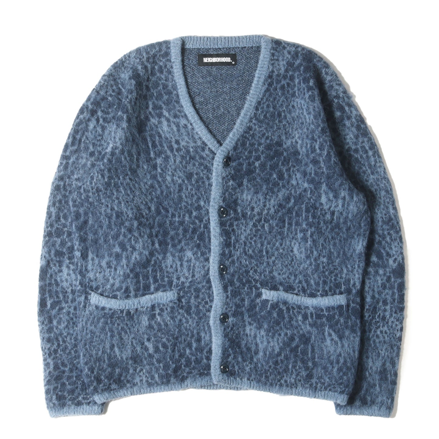 21AW レオパード柄 モヘヤニット カーディガン(MOHAIR CARDIGAN / AN-KNIT LS)