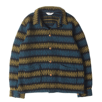 インディアン柄 ウールニット ジャケット(T-INDIAN JKT)