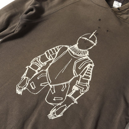 01SS タイム期 穴あき加工 ジオバーニ スウェットパーカー