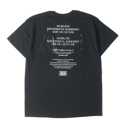 20SS ×MAGIC STICK ブランドロゴ クルーネック Tシャツ