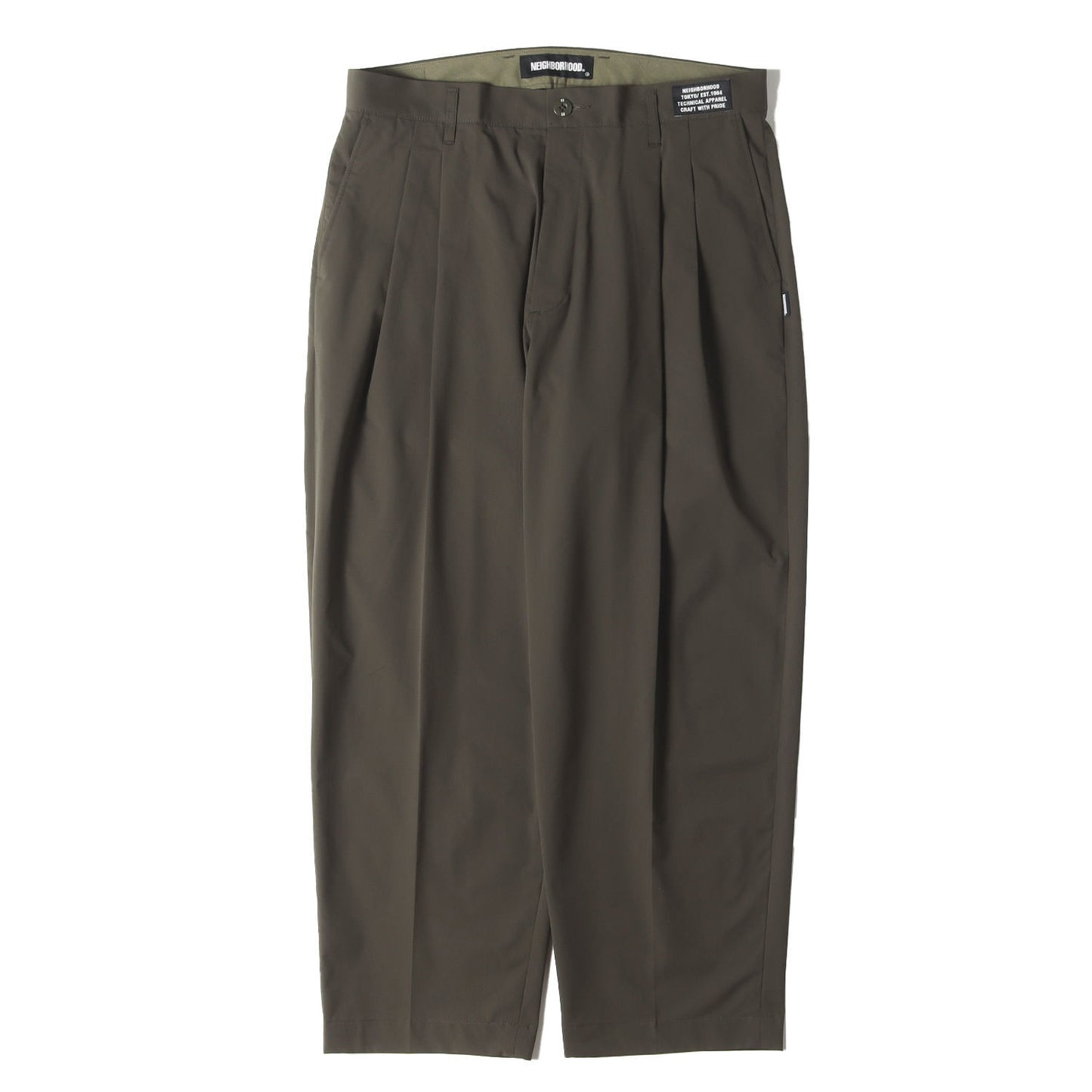 22SS ストレッチ 2タック ワイドテーパード パンツ(TWO TUCK / E-PT)