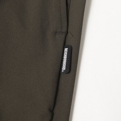 22SS ストレッチ 2タック ワイドテーパード パンツ(TWO TUCK / E-PT)