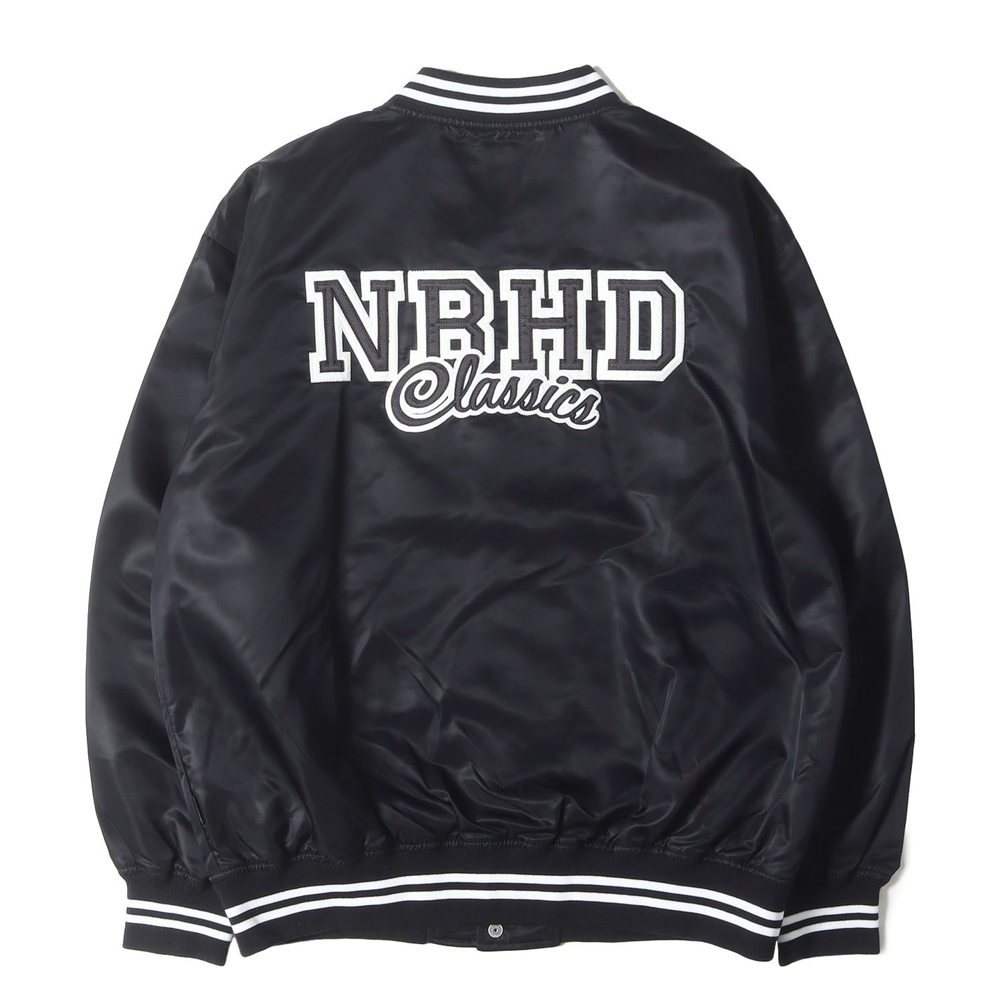24SS ナイロンサテン スタジャン / ベースボールジャケット(BASEBALL JACKET)
