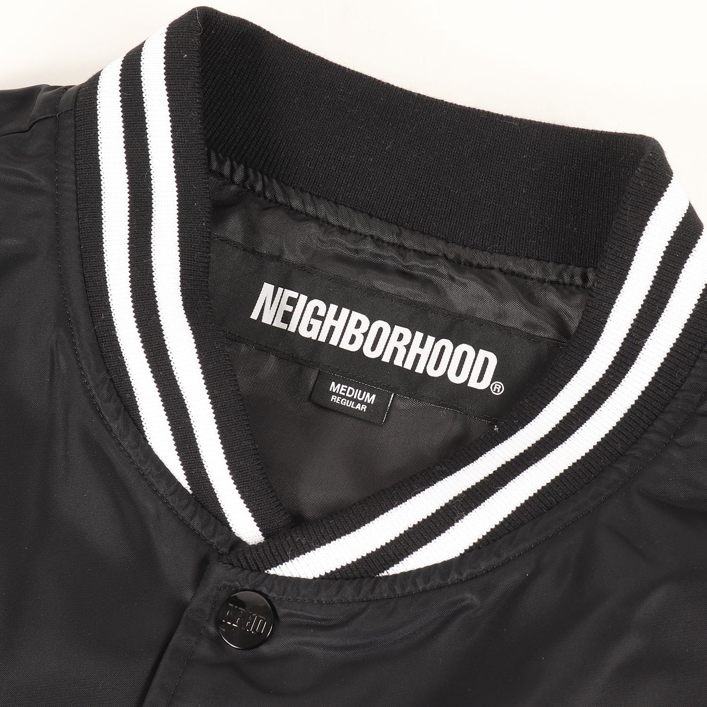 24SS ナイロンサテン スタジャン / ベースボールジャケット(BASEBALL JACKET)
