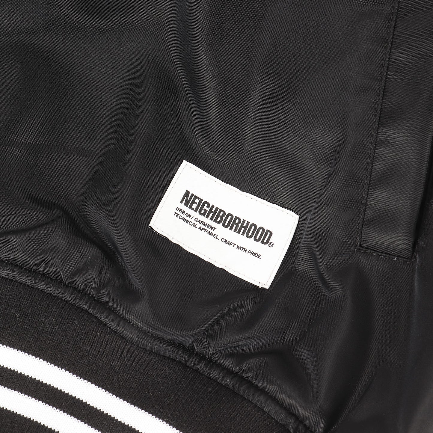 24SS ナイロンサテン スタジャン / ベースボールジャケット(BASEBALL JACKET)