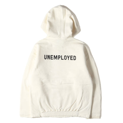 UNEMPLOYEDロゴ ダブルフェイス スウェットパーカー(T-PARKA)