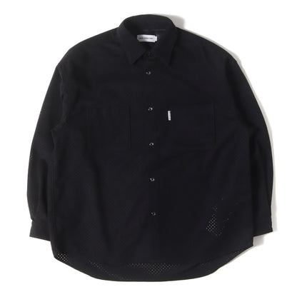 25SS パンチング フェイクスウェード ワークシャツ(Punching Faux Suede Work L/S Shirt)