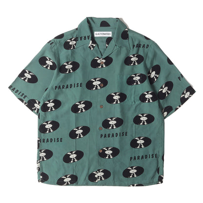 24SS レコード柄 レーヨン ハワイアンシャツ / アロハシャツ(RECORDS / S/S HAWAIIAN SHIRT)