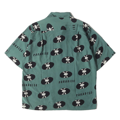 24SS レコード柄 レーヨン ハワイアンシャツ / アロハシャツ(RECORDS / S/S HAWAIIAN SHIRT)