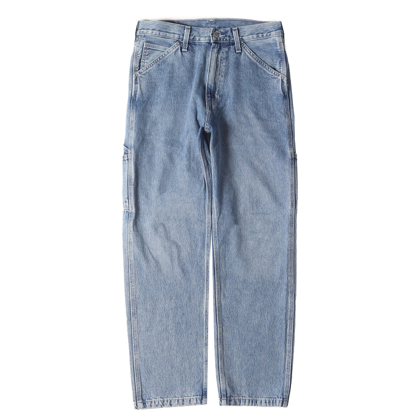 ウォッシュ加工 ルーズフィット ペインター デニムパンツ(STAY LOOSE CARPENTER JEANS)