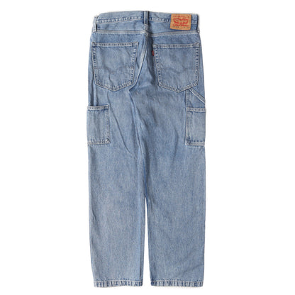 ウォッシュ加工 ルーズフィット ペインター デニムパンツ(STAY LOOSE CARPENTER JEANS)