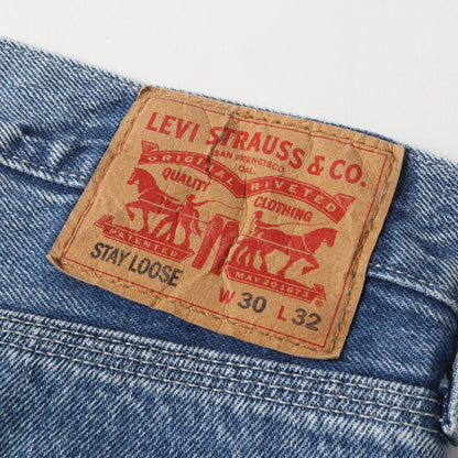 ウォッシュ加工 ルーズフィット ペインター デニムパンツ(STAY LOOSE CARPENTER JEANS)