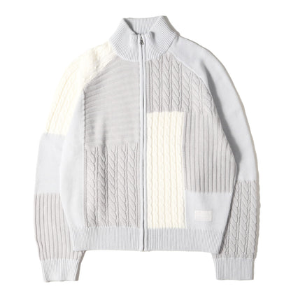 25SS パッチワーク ジップ ニットセーター(Patchwork Zip Knit)