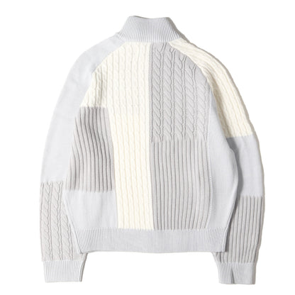 25SS パッチワーク ジップ ニットセーター(Patchwork Zip Knit)