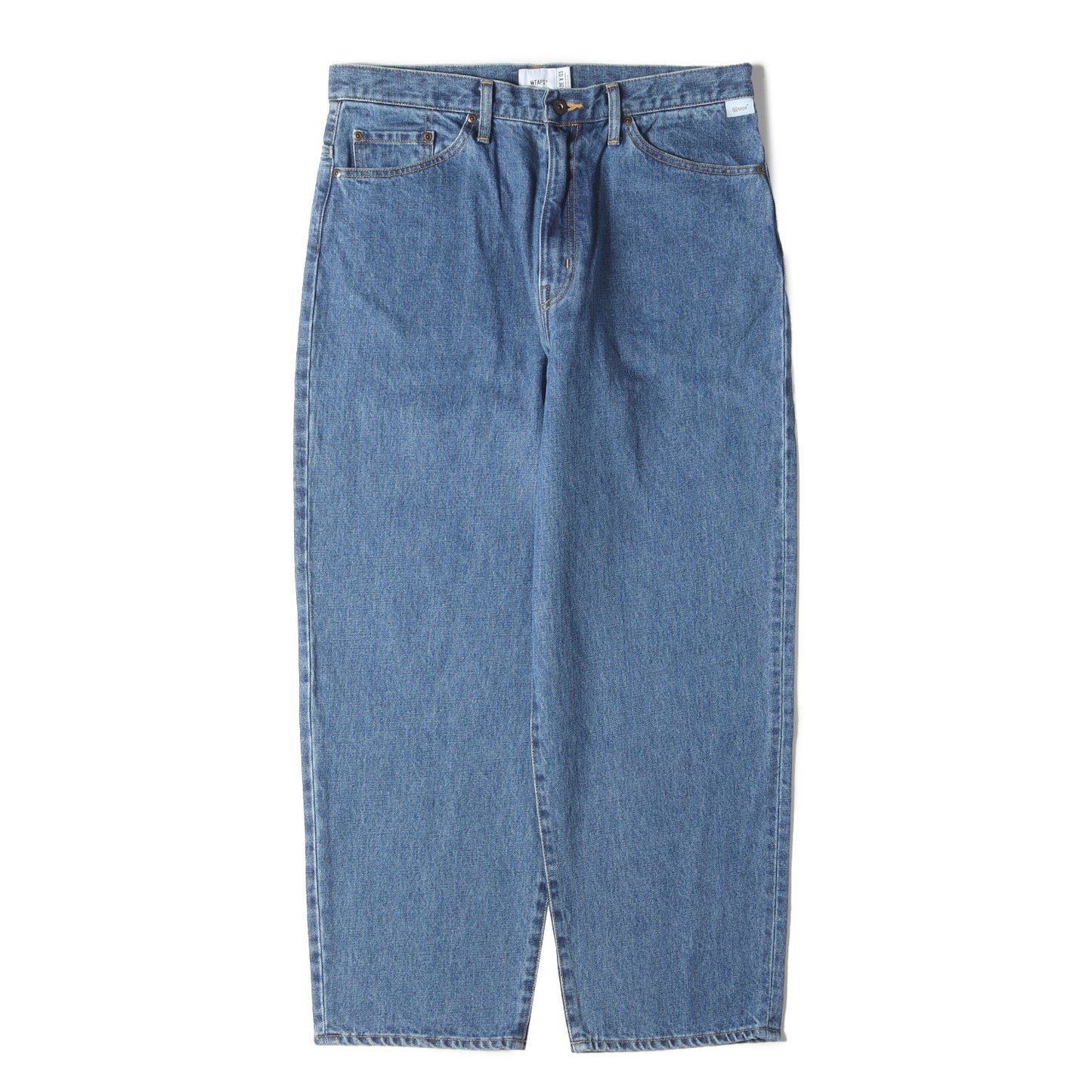 23AW ストーンバイオブリーチ加工 ワイド デニムパンツ(BLUES STRAIGHT / TROUSERS / COTTON. DENIM)