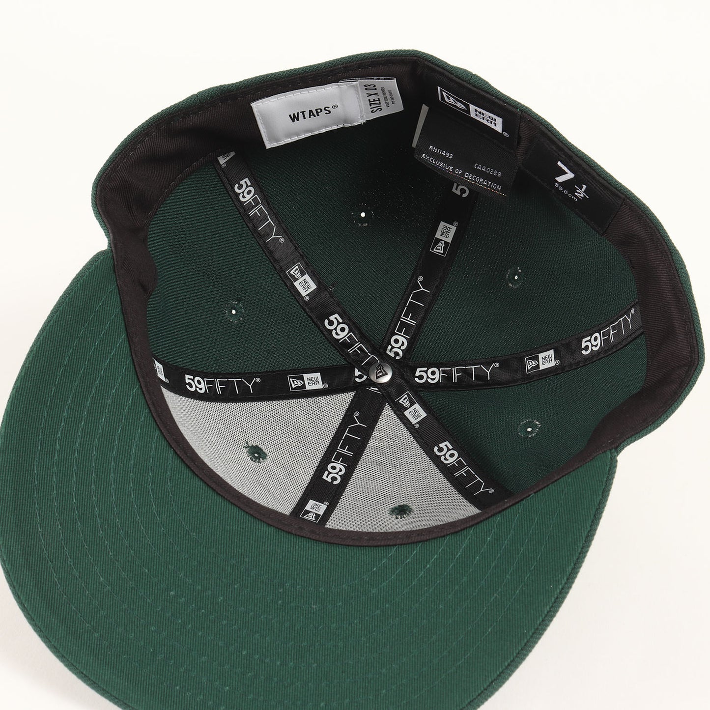24SS ×NEW ERA WTロゴ刺繍 ベースボールキャップ(59FIFTY LOW PROFILE / CAP / POLY. TWILL)