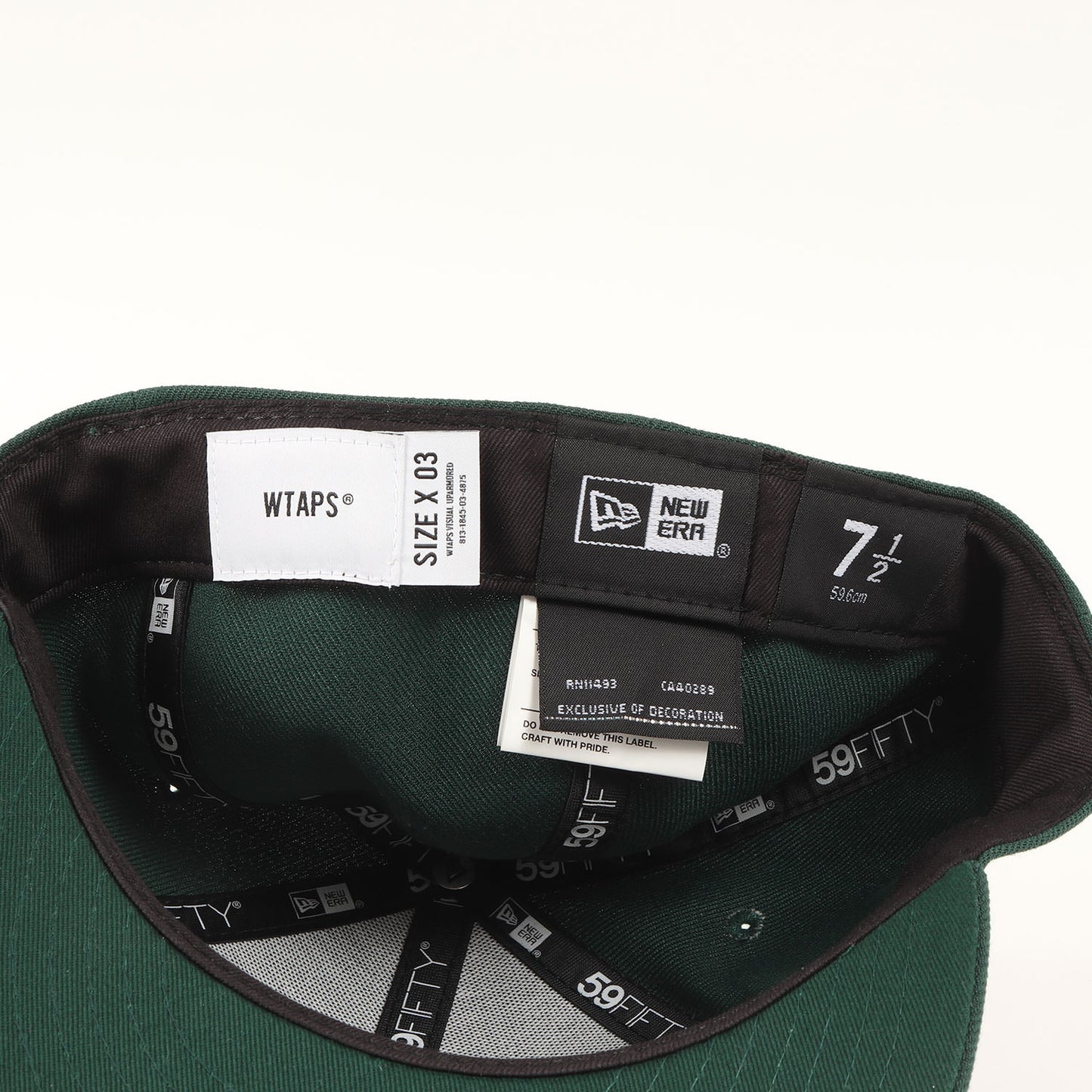 24SS ×NEW ERA WTロゴ刺繍 ベースボールキャップ(59FIFTY LOW PROFILE / CAP / POLY. TWILL)