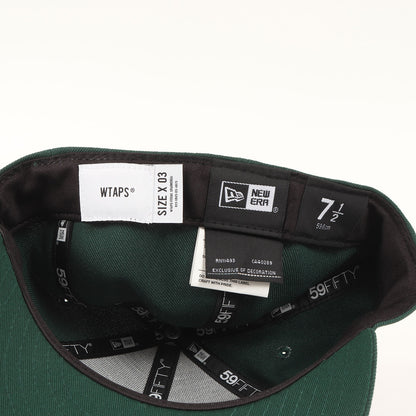 24SS ×NEW ERA WTロゴ刺繍 ベースボールキャップ(59FIFTY LOW PROFILE / CAP / POLY. TWILL)