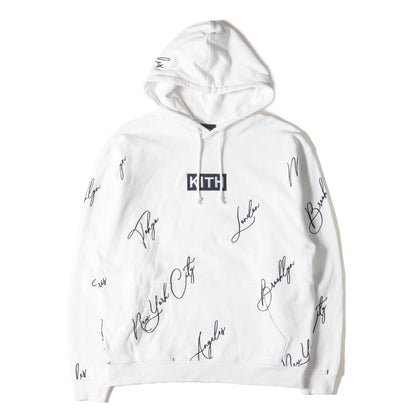 21AW スクリプト刺繍柄 BOXロゴ スウェットパーカー(City Script Hoodie)