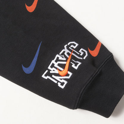 20AW ×NIKE ×NBA New York Knicks スウッシュ柄 BOXロゴ スウェットパーカー
