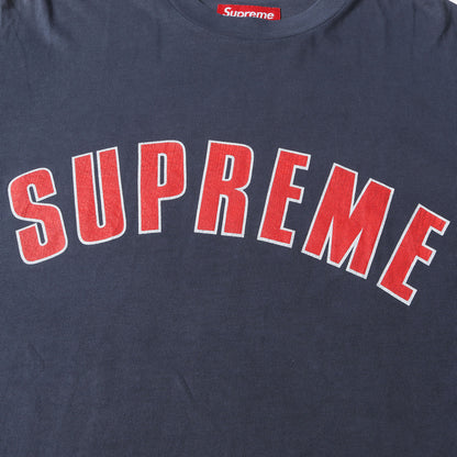 24SS オーバーダイ加工 クラック アーチロゴ Tシャツ(Cracked Arc S/S Top)