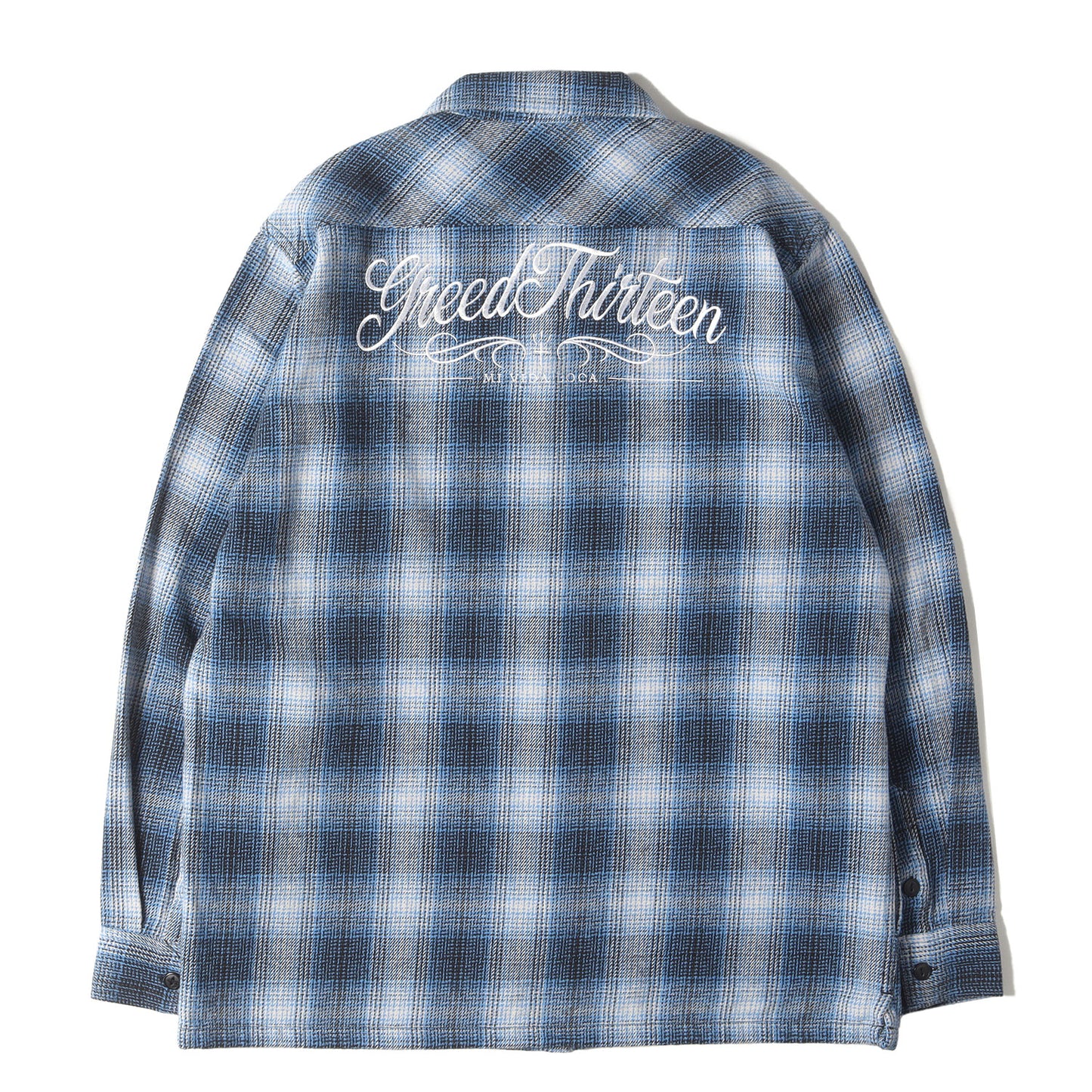 ロゴ刺繍 オンブレチェック ヘビー フランネルシャツ(OMBRE CHECK FLANNEL SHIRTS)