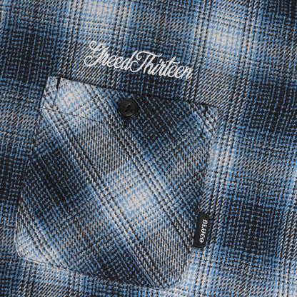 ロゴ刺繍 オンブレチェック ヘビー フランネルシャツ(OMBRE CHECK FLANNEL SHIRTS)
