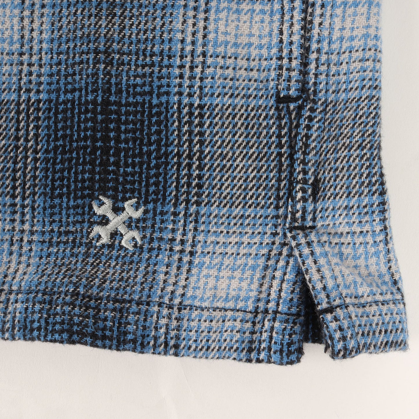 ロゴ刺繍 オンブレチェック ヘビー フランネルシャツ(OMBRE CHECK FLANNEL SHIRTS)